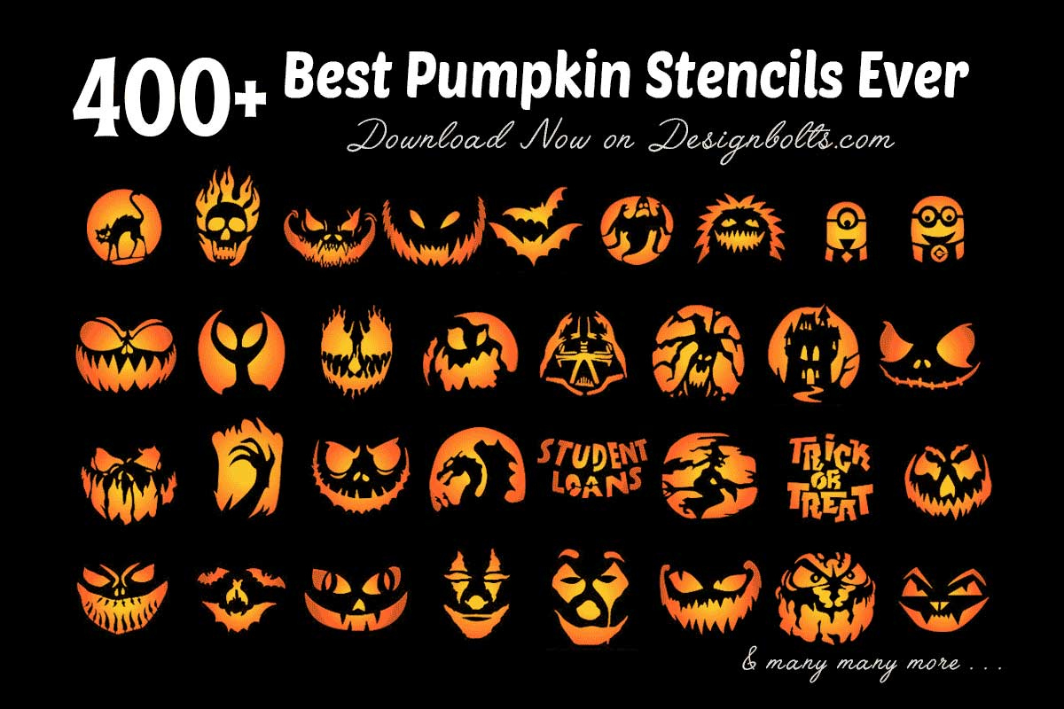 10 Free Halloween Scary Pumpkin Carving Faces & Stencils 2023 throughout Free Printable Halloween Pumpkin Stencils