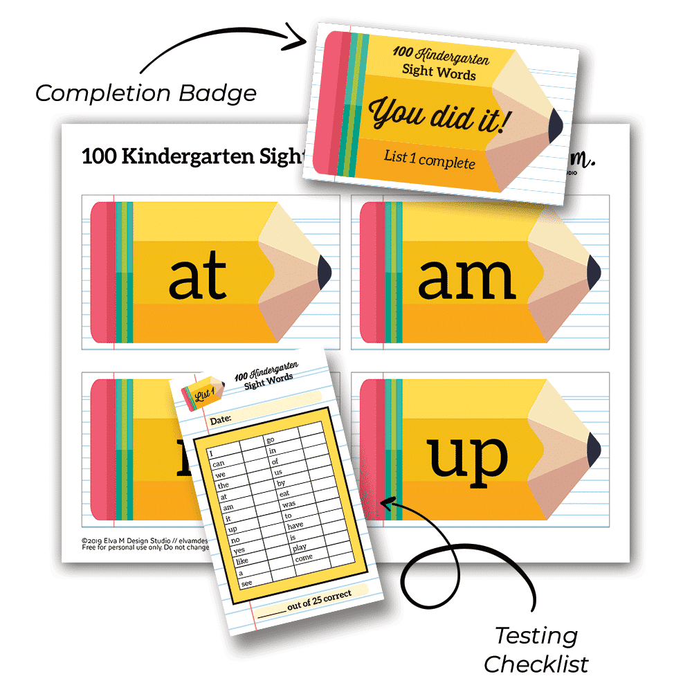 100 Kindergarten Sight Words Printable Flash Cards - Paris Corporation intended for Sight Words Flash Cards Printable