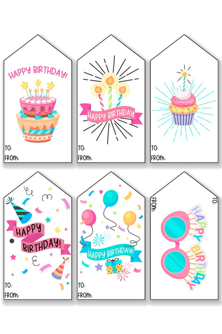 102 Free Printable Birthday Tags All In One Download regarding Free Printable Birthday Gift Tags
