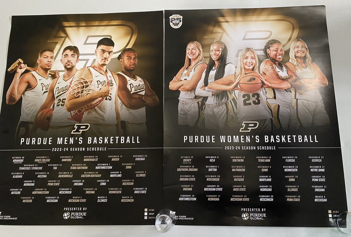 2023/24 Purdue Boilermakers Men'S & Women'S Basketball Schedule with Printable Purdue Men'S Basketball Schedule