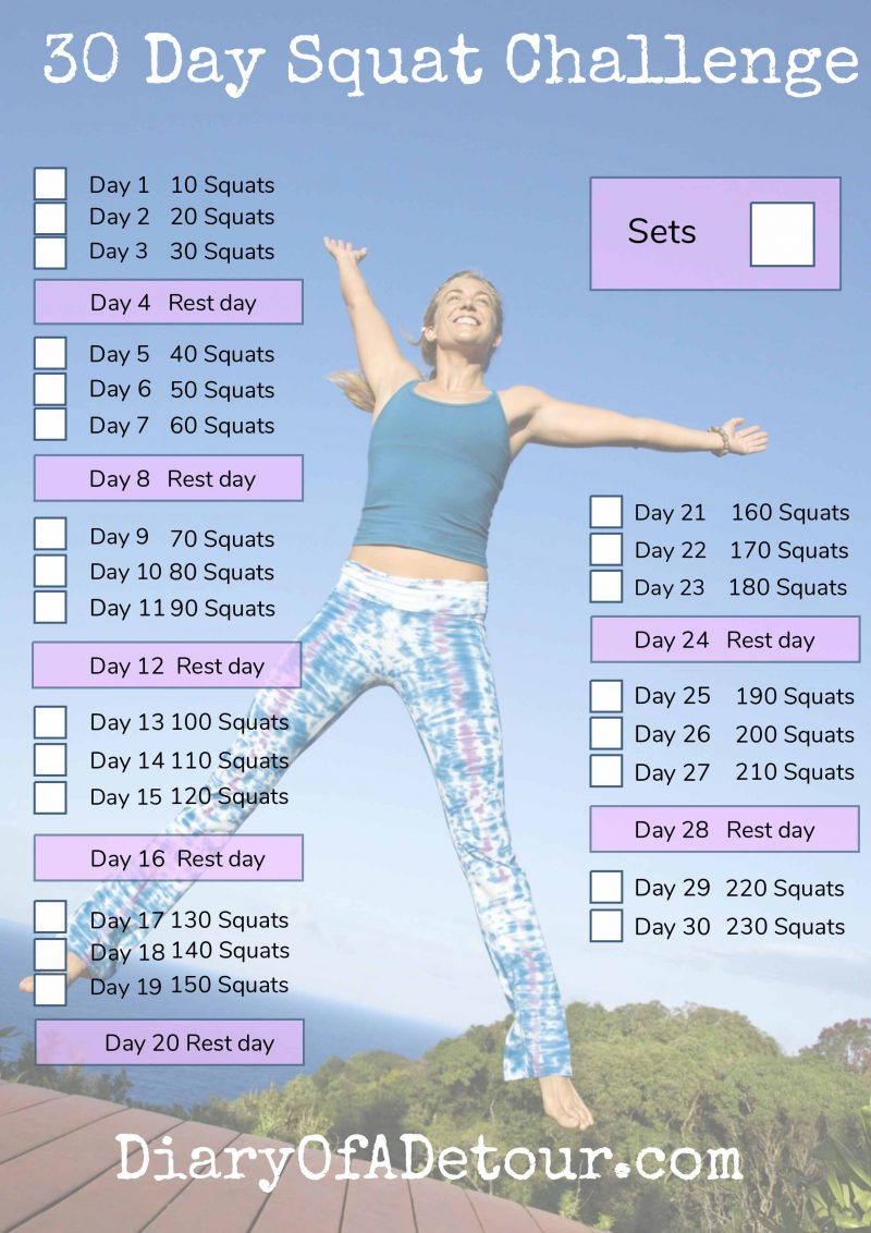 30 Day Squat Challenge : A Fitness Challenge For All Abilities regarding 30 Day Squat Challenge Printable