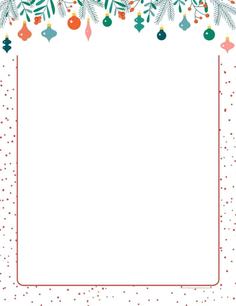 30+ Free Printable Christmas Border Printable Templates - The within Free Printable Christmas Clip Art Borders