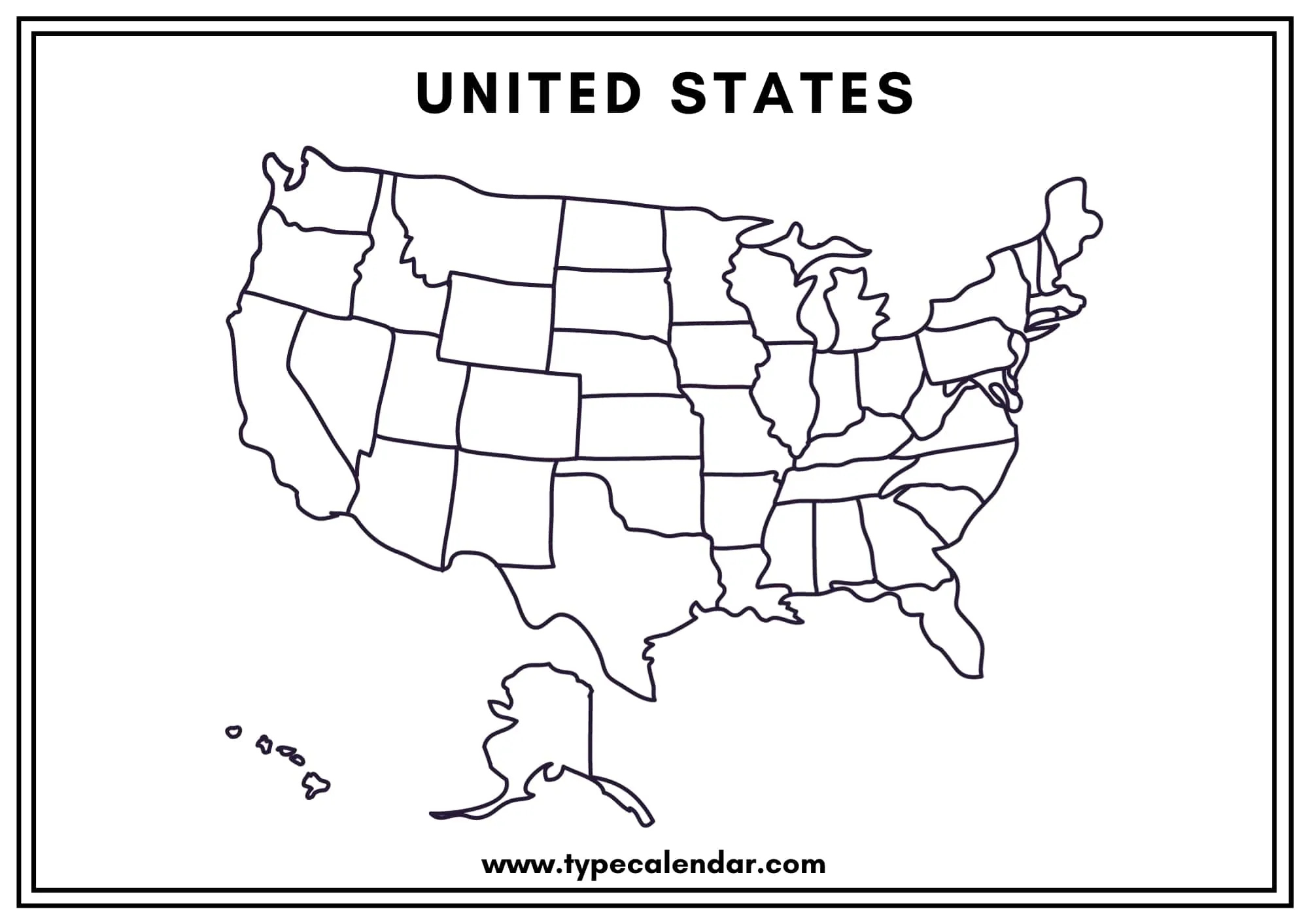 40+ Free Printable Blank Us Map Templates [Editable Pdf] throughout Printable United States Map Blank