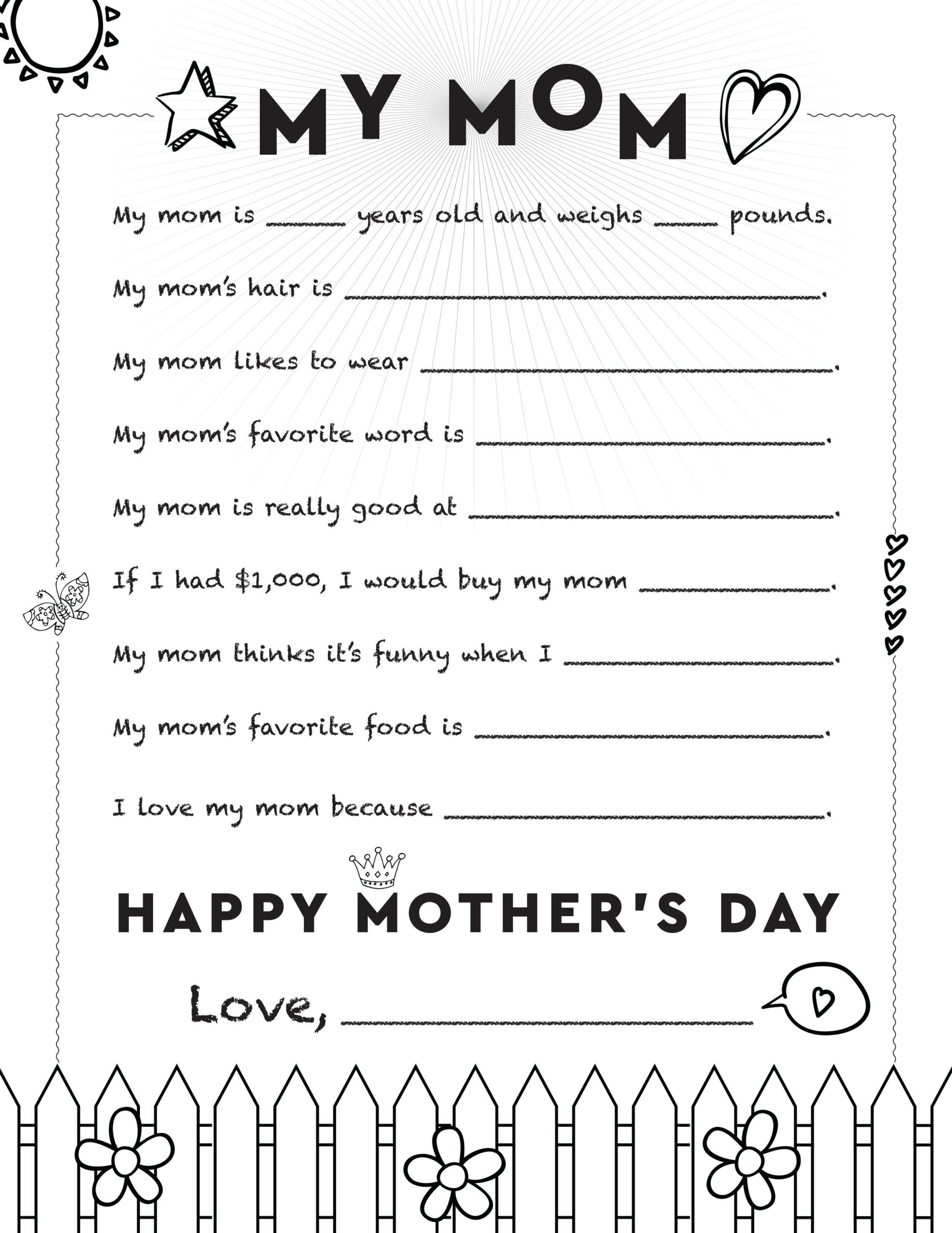 40 Free Printable Mothers Day Cards For 2024 - Worksheets Library with Mother's Day Free Printables
