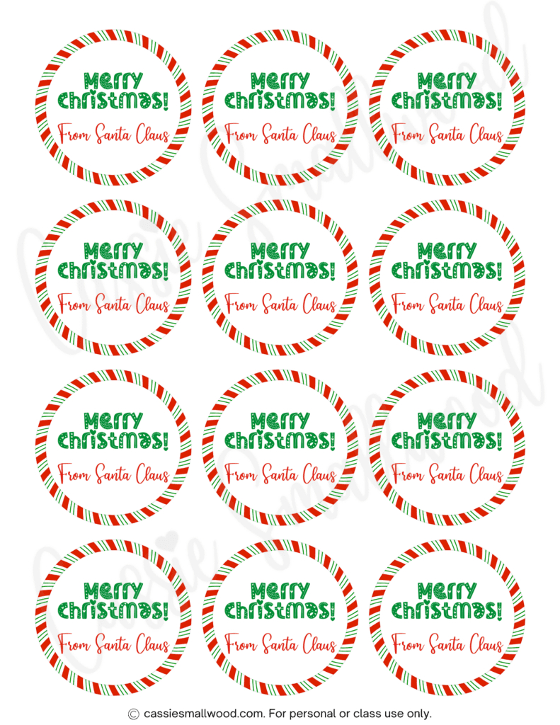 400+ Cutest Printable Christmas Tags (Free Pdf) - Cassie Smallwood pertaining to Free Printable Blank Christmas Labels
