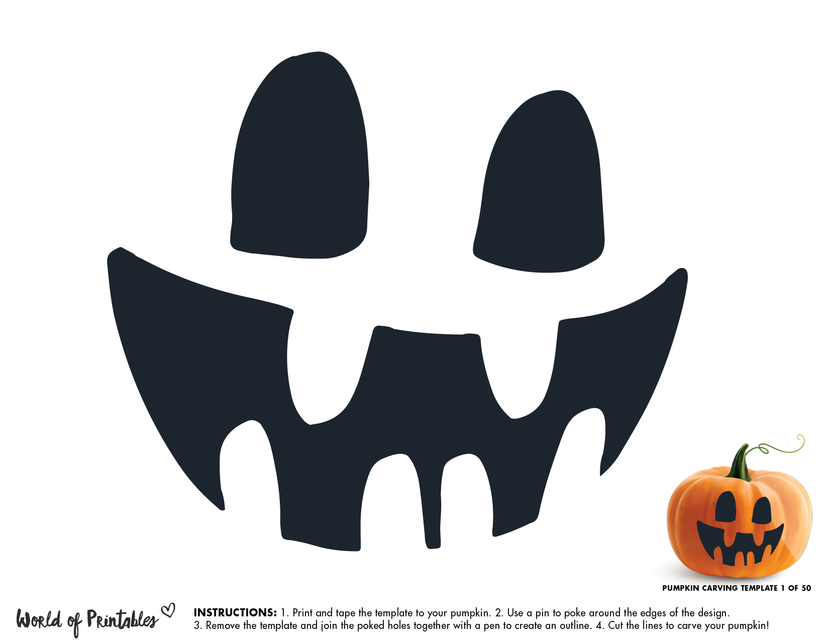 50 Easy Pumpkin Carving Stencils + The Ultimate Guide To Pumpkin regarding Free Printable Halloween Pumpkin Templates