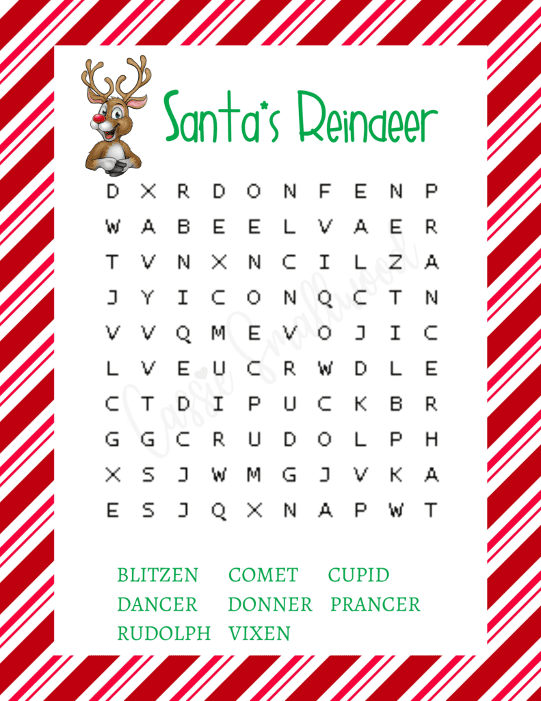6 Fun Christmas Word Search Free Printables - Cassie Smallwood regarding Christmas Word Search Printable
