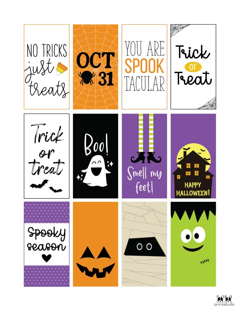 60 Free Printable Halloween Tags | Printabulls regarding Free Printable Halloween Tags For Goodie Bags