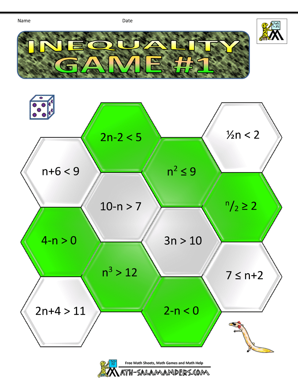 6Th Grade Math Games throughout 6th Grade Math Games Printable