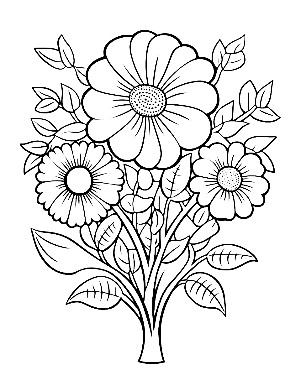 75 Flower Coloring Pages: Free Printable Sheets - Worksheets Library inside Free Printable Images of Flowers