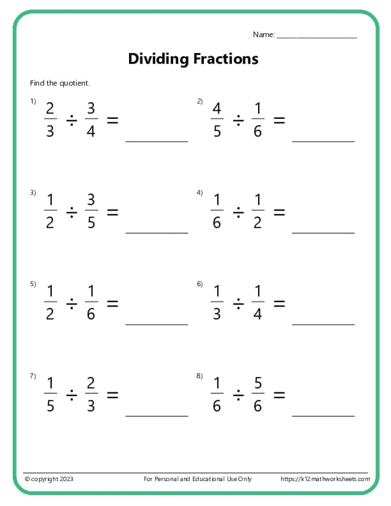 7Th Grade Math Worksheets for Math Worksheets For 7th Graders Printable