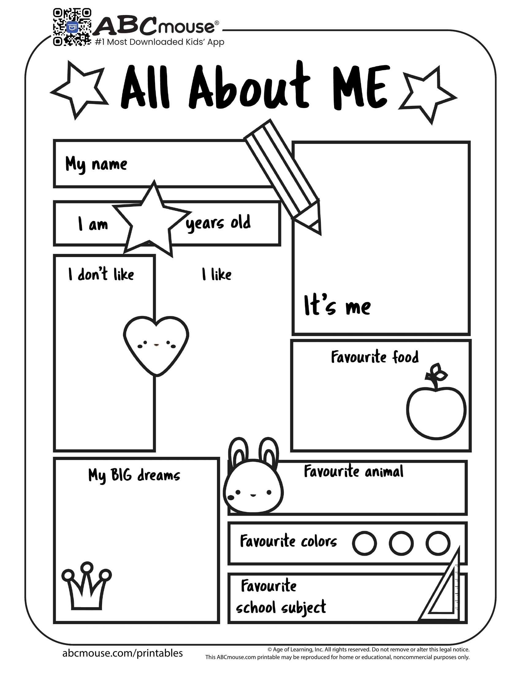Back To School Worksheets For Kids | Abcmouse regarding Printable Pre K Activity Sheets