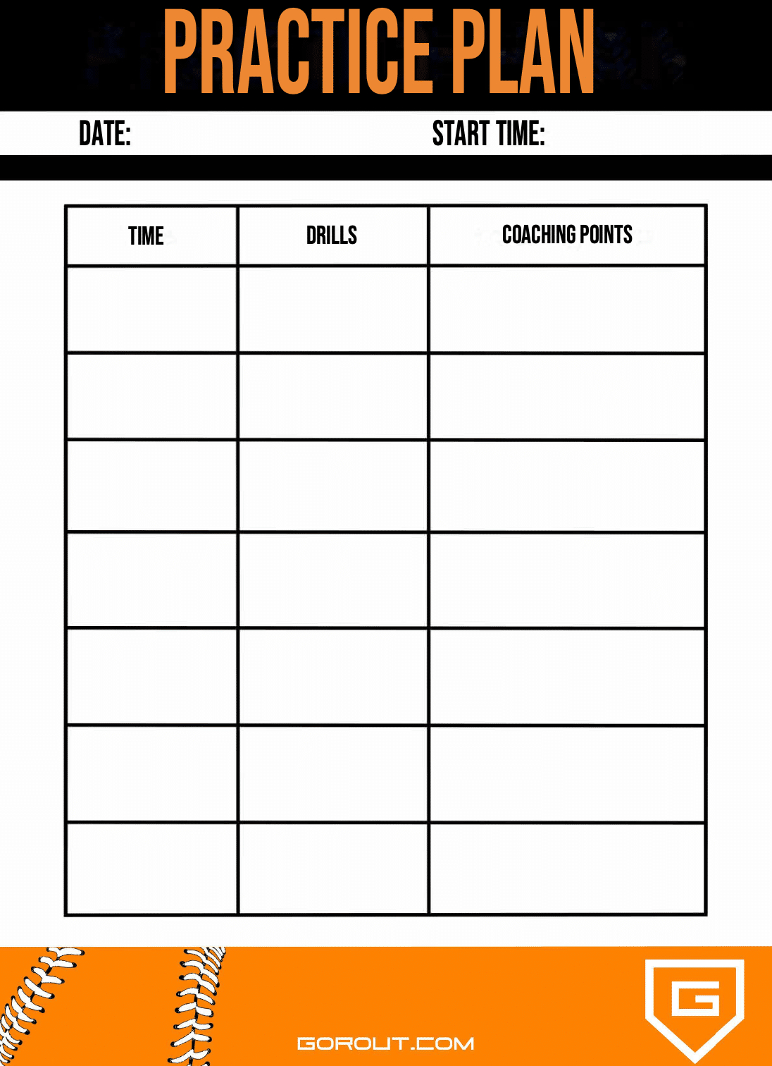 Baseball Practice Plans (Free) - Gorout regarding Printable Baseball Practice Plan Template
