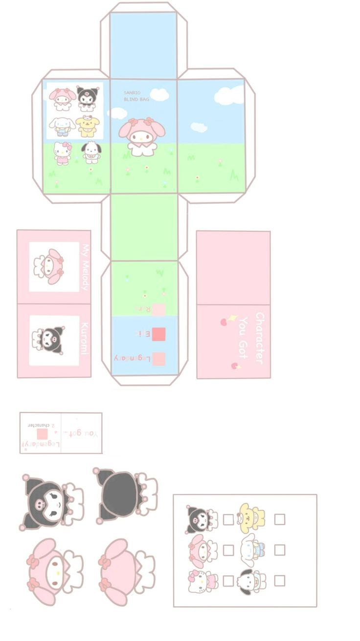 Best intended for Printable Sanrio Blind Bag Template