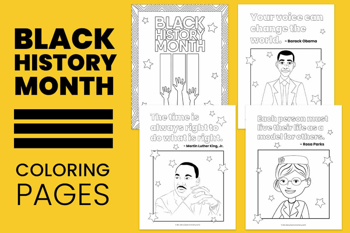 Black History Month Coloring Pages | Free Printables | Mrs. Merry inside Black History Month Preschool Printables