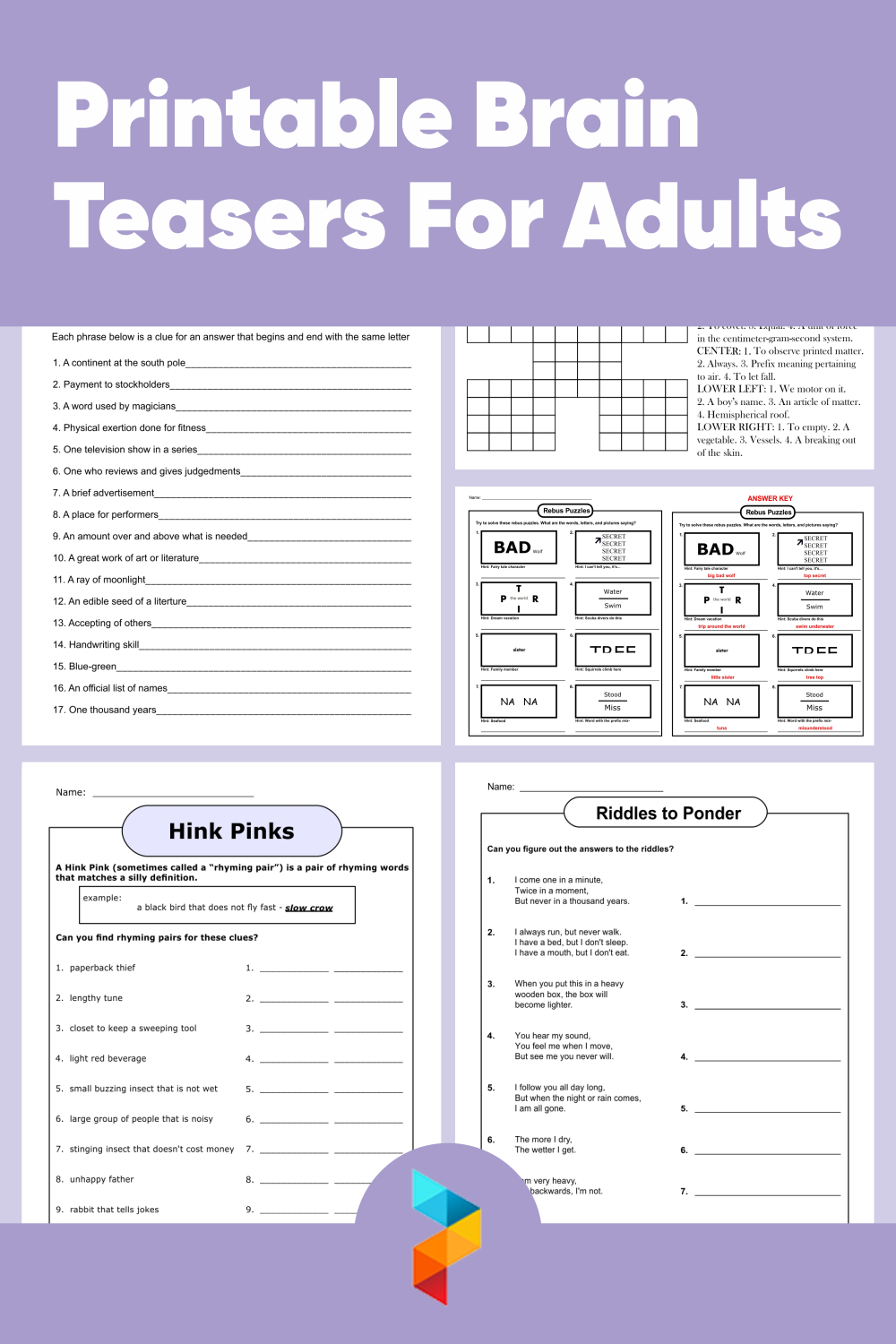 Brain Teasers For Adults - 10 Free Pdf Printables | Printablee with regard to Printable Mind Teasers For Adults