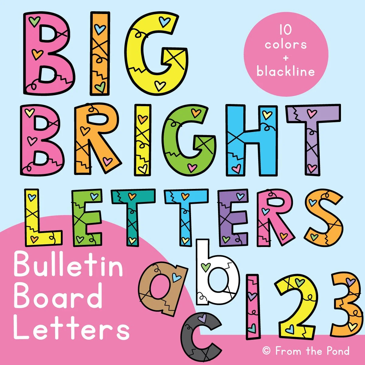 Bulletin Board Letters For The Classroom - Just Print And Display in Printable Letters For Bulletin Board