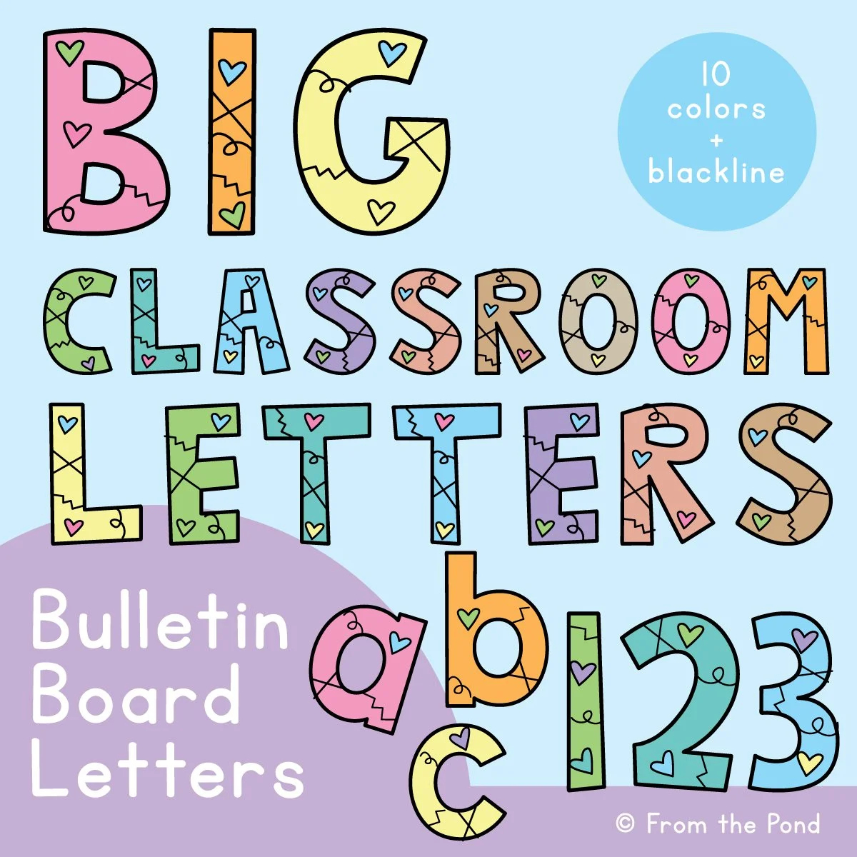 Bulletin Board Letters For The Classroom - Just Print And Display with Printable Letters For Bulletin Board