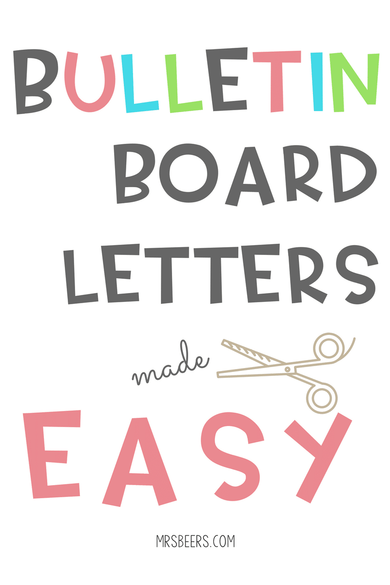 Bulletin Board Letters Made Easy (Simple Steps) intended for Printable Letters For Bulletin Board