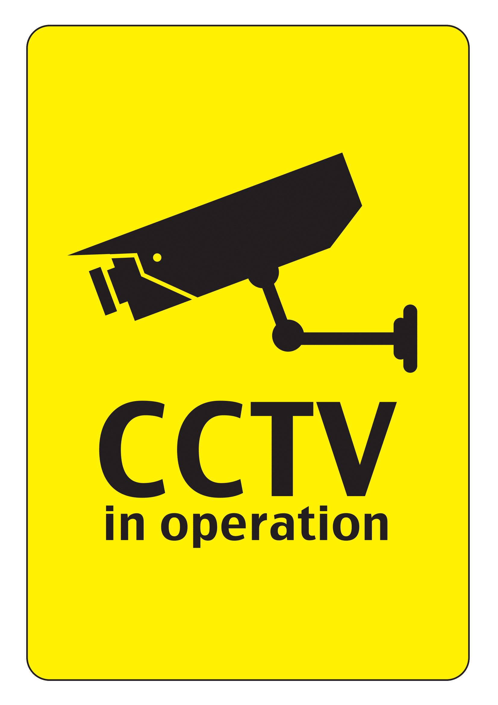 Cctv Signs | Poster Template in Video Surveillance Signs Free Printable