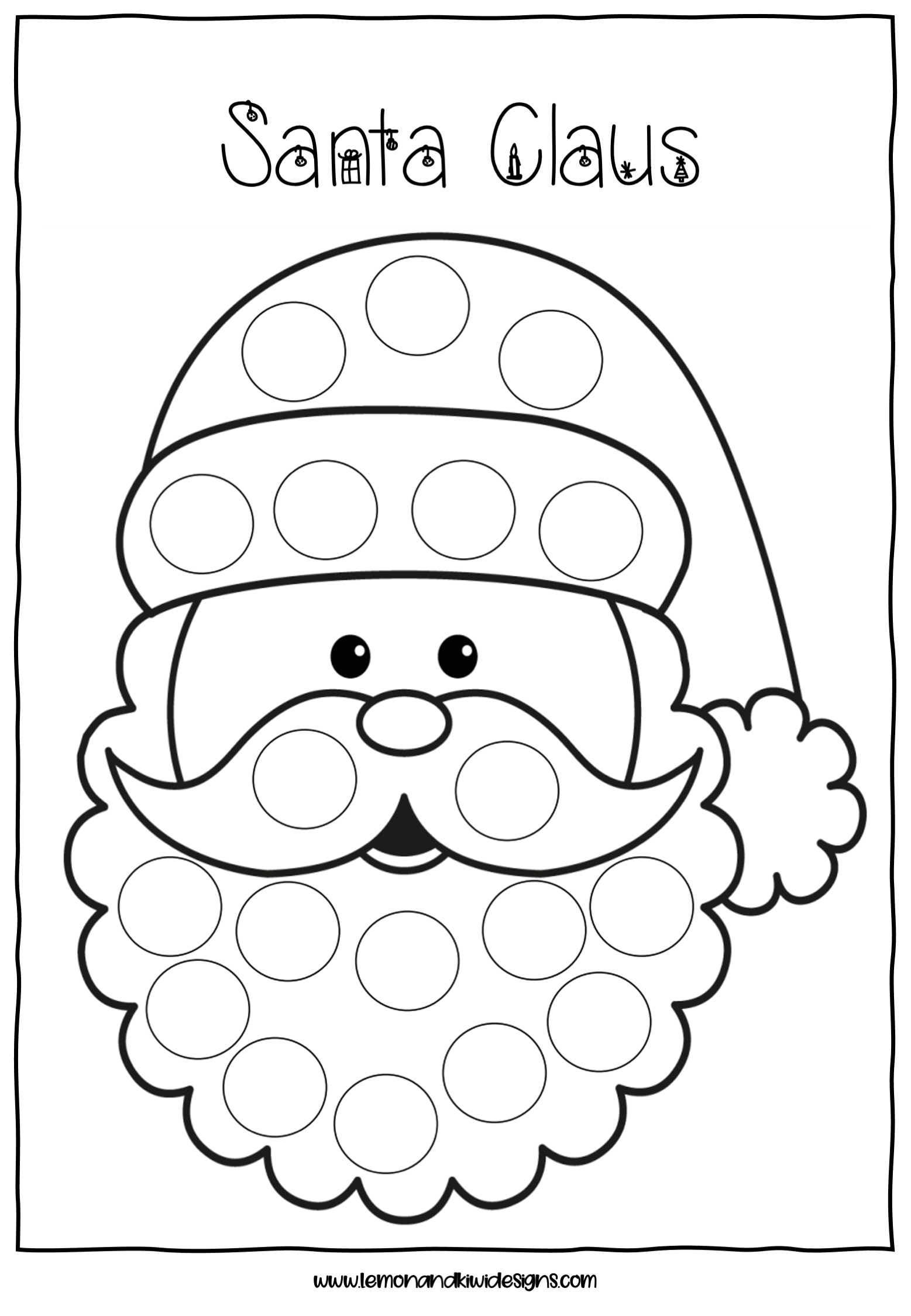 Christmas Dot To Dot Printables - Printable Party Favors pertaining to Do A Dot Printables Christmas