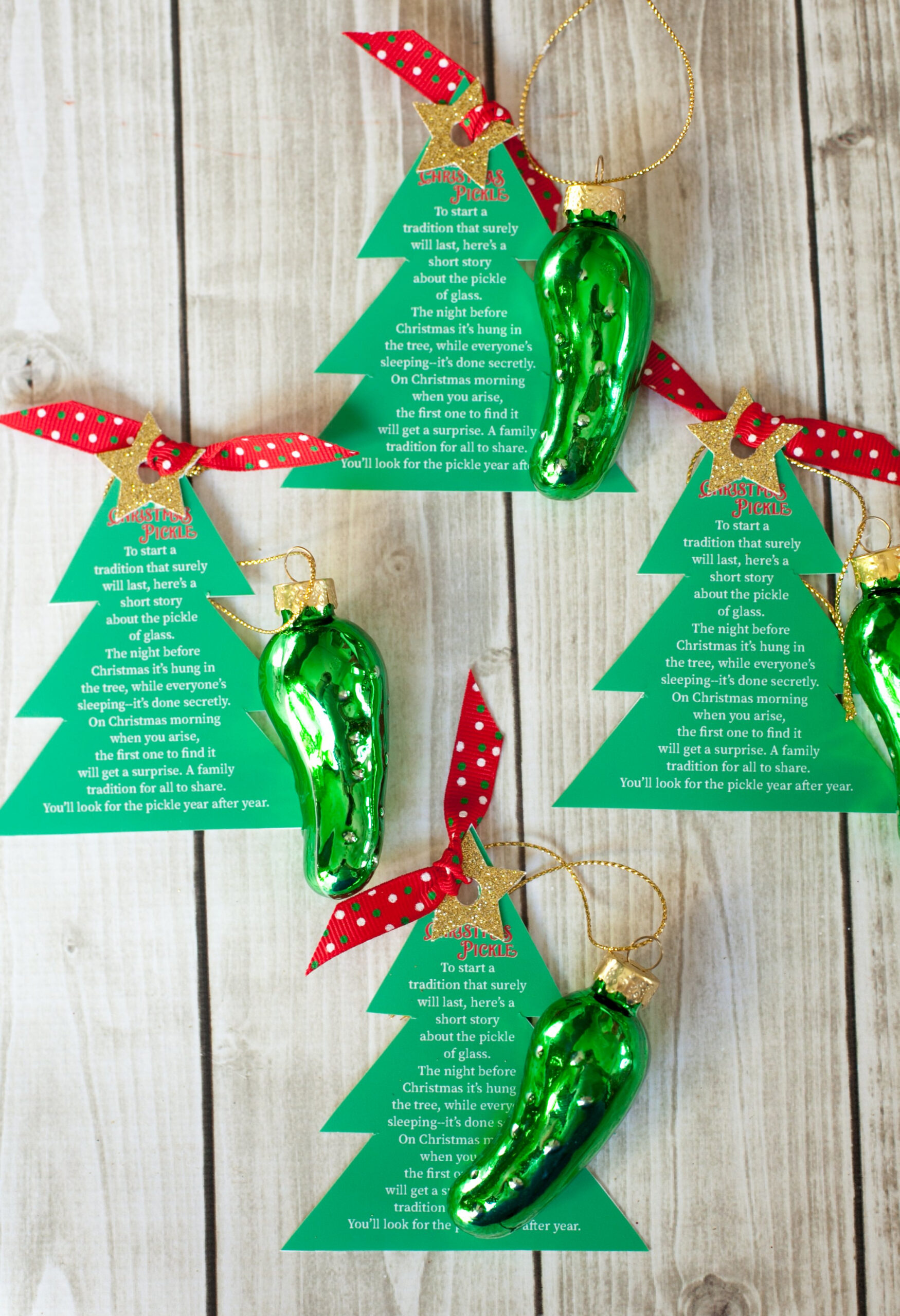 Christmas Pickle Ornament Free Printable - Frog Prince Paperie pertaining to Free Printable Christmas Pickle Poem Printable