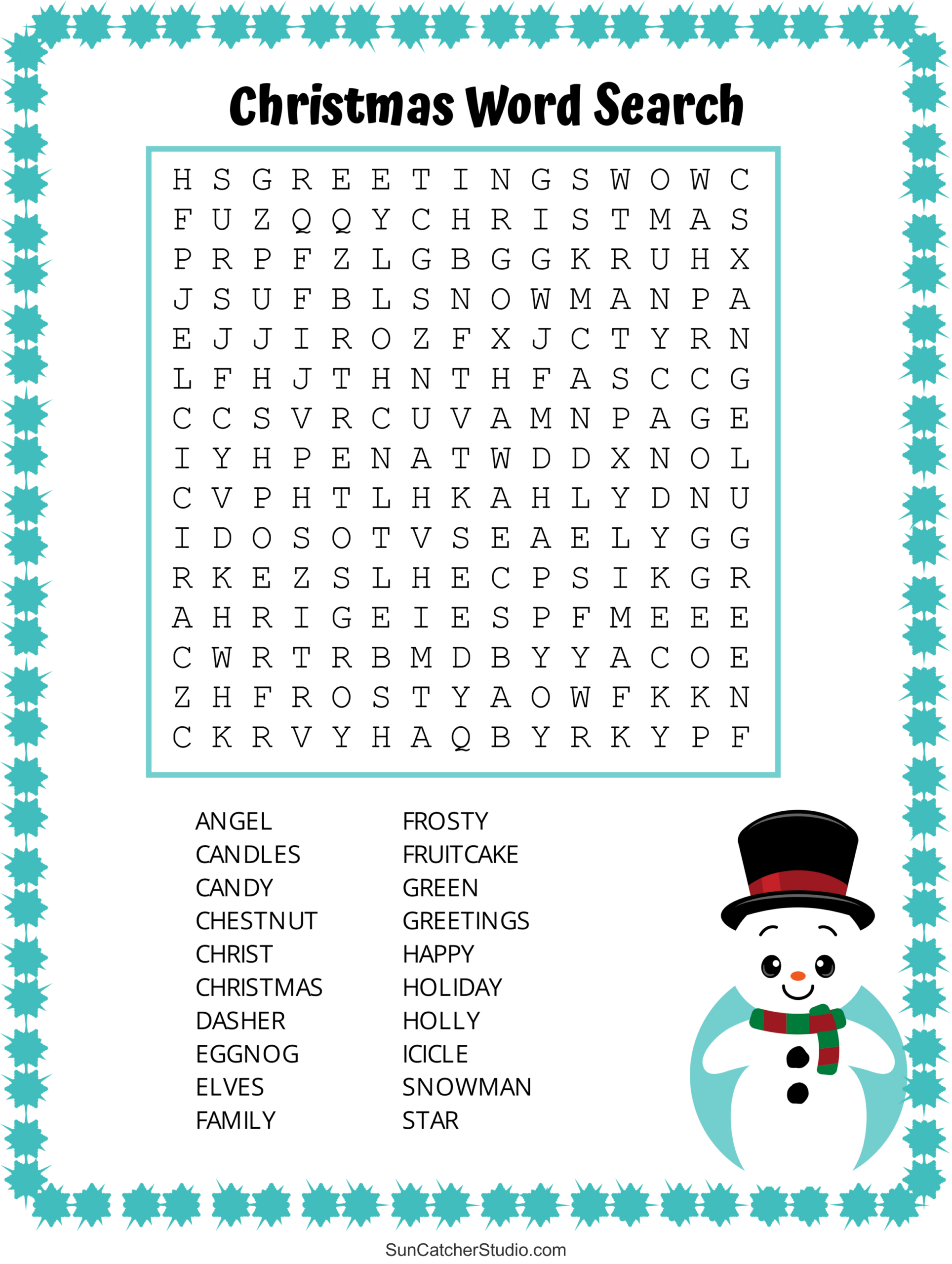 Christmas Word Search (Free Printable Pdf Puzzles) – Free with regard to Free Printable Word Searches Large Print