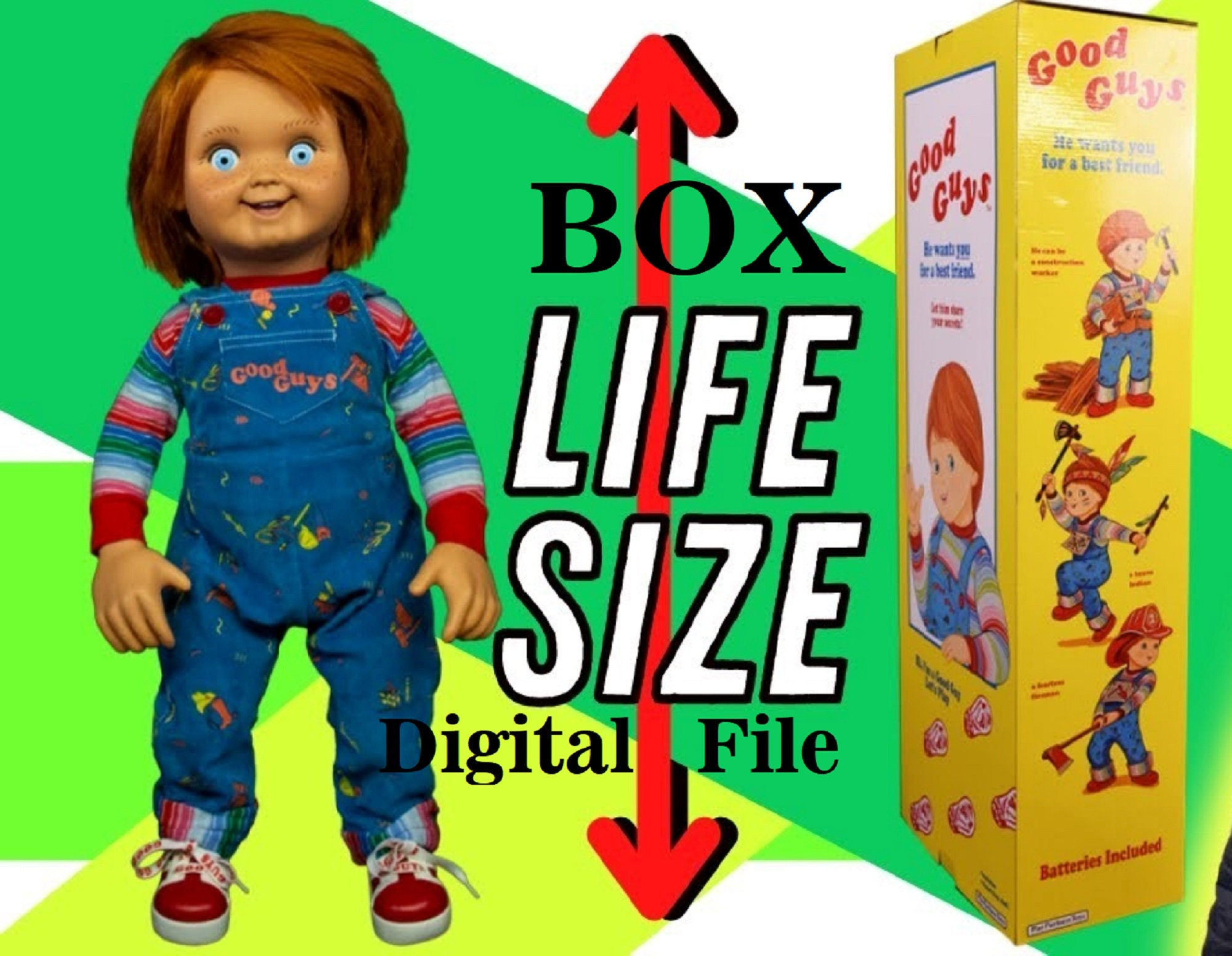 Chucky Good Guy Doll Box: Life Size Replica (Digital File Only for Good Guy Doll Box Printable