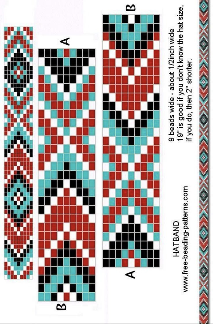 Colorful Bead Loom Patterns For Native American Beadwork for Printable Free Bead Loom Patterns