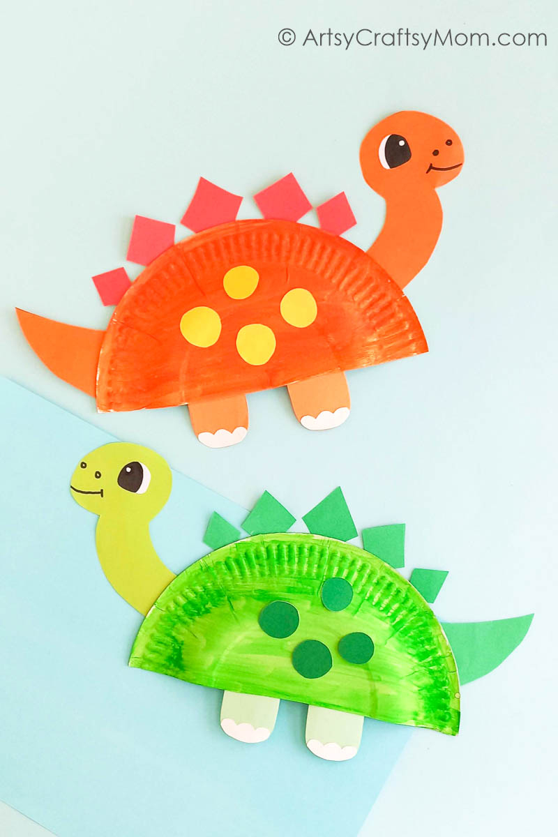 Cute And Easy Paper Plate Dinosaur Craft For Kids within Printable Dinosaur Paper Plate Craft Template