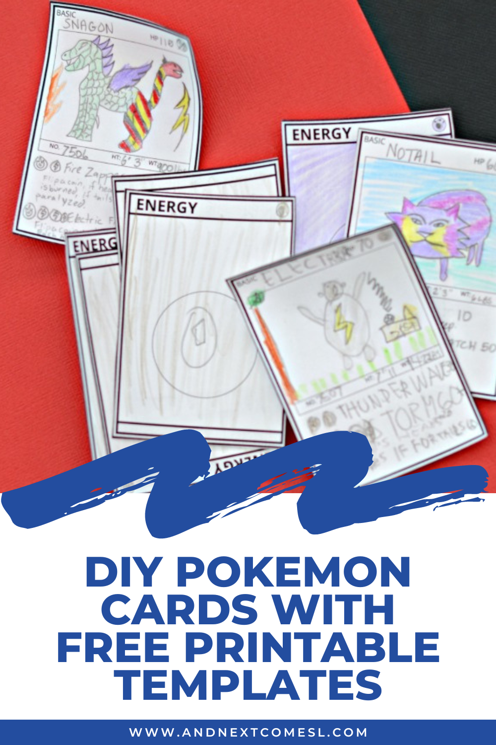 Diy Pokemon Card Templates {Free Printable!} | And Next Comes L within Make a Card Free Printable