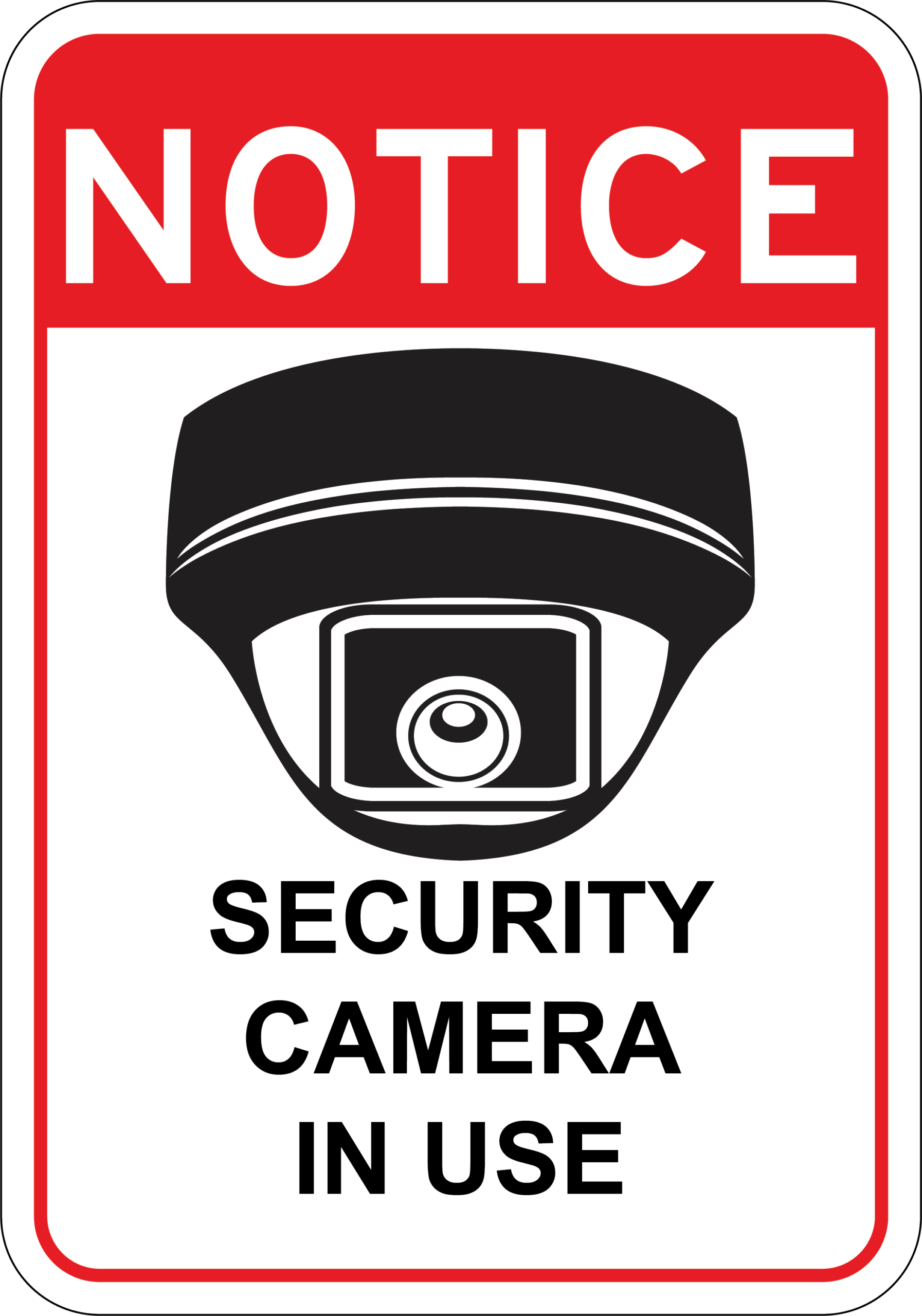Download Cctv Camera Label.black Video Surveillance Sign On White inside Video Surveillance Signs Free Printable