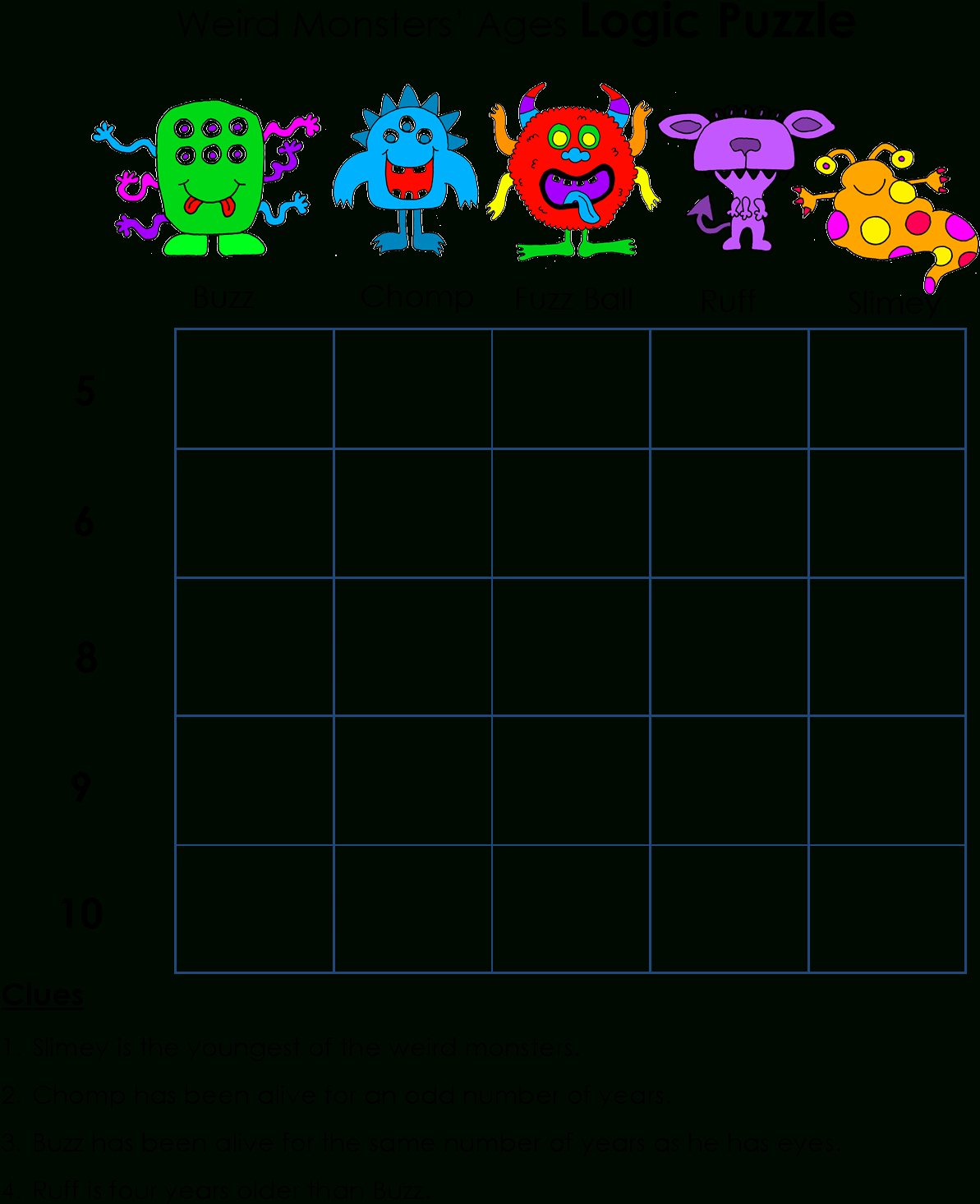 Download Hd Printable Logic Puzzles Kids - - Math Logic Puzzle pertaining to Logic Puzzles For Kids Printable