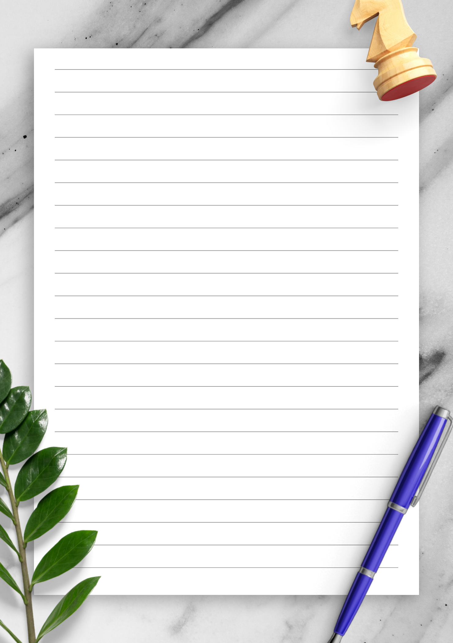 Download Printable Lined Paper Template - Wide Ruled 8.7Mm Pdf throughout Wide Ruled Printable Lined Paper
