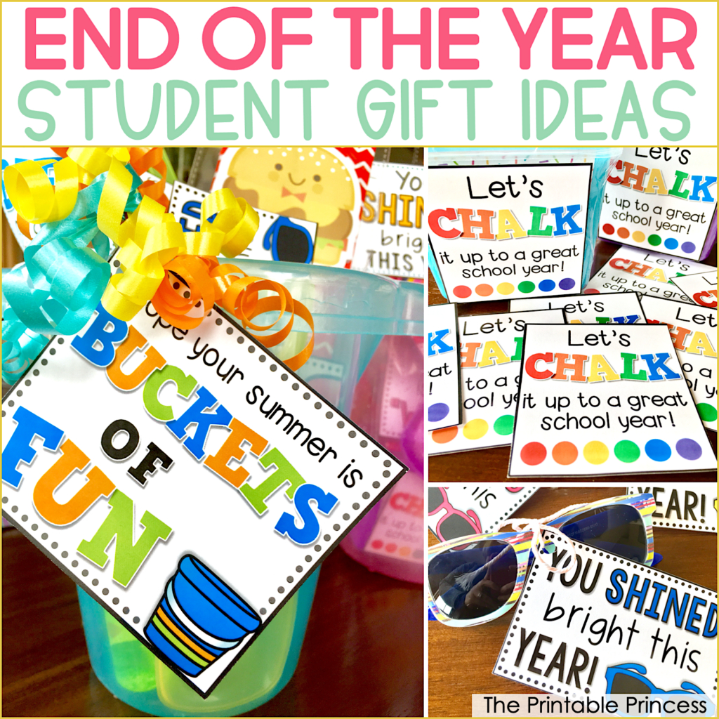Easy End Of The Year Gifts For Students with Free Printable End of Year Gift Tags For Students