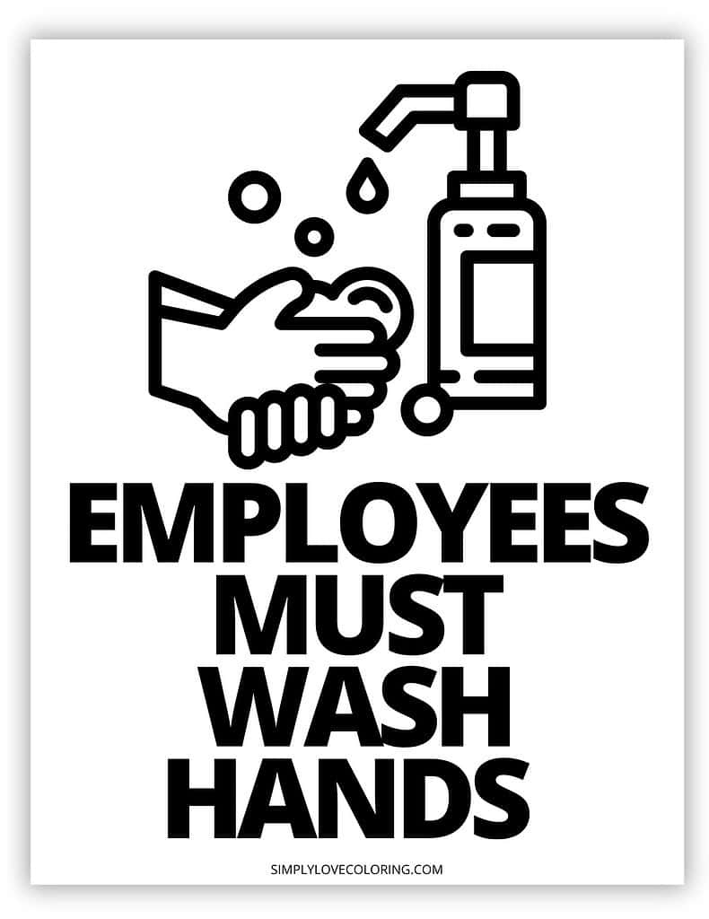 Employees Must Wash Hands Sign Printable (Free Pdf Download throughout Employee Wash Hands Sign Printable