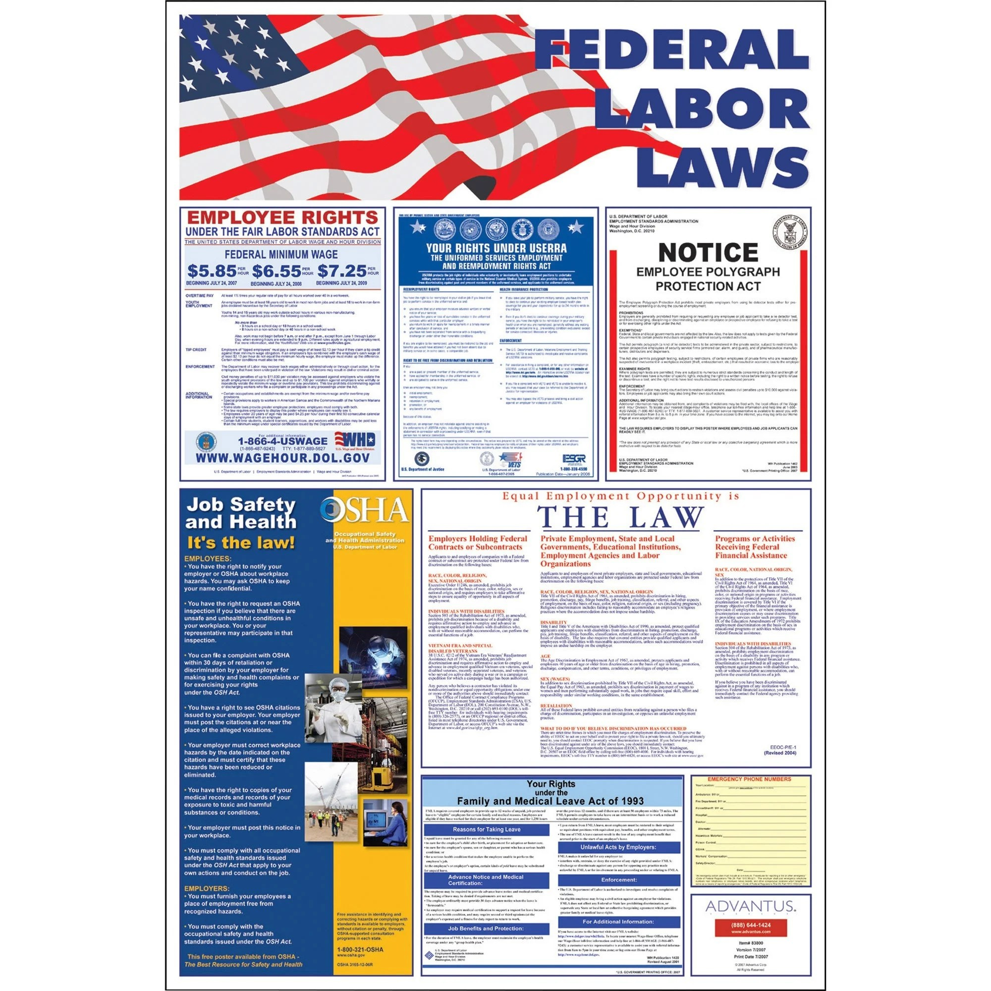 Federal Labor Law Posters Printable - Printable Bingo Cards inside Printable Federal Labor Law Posters