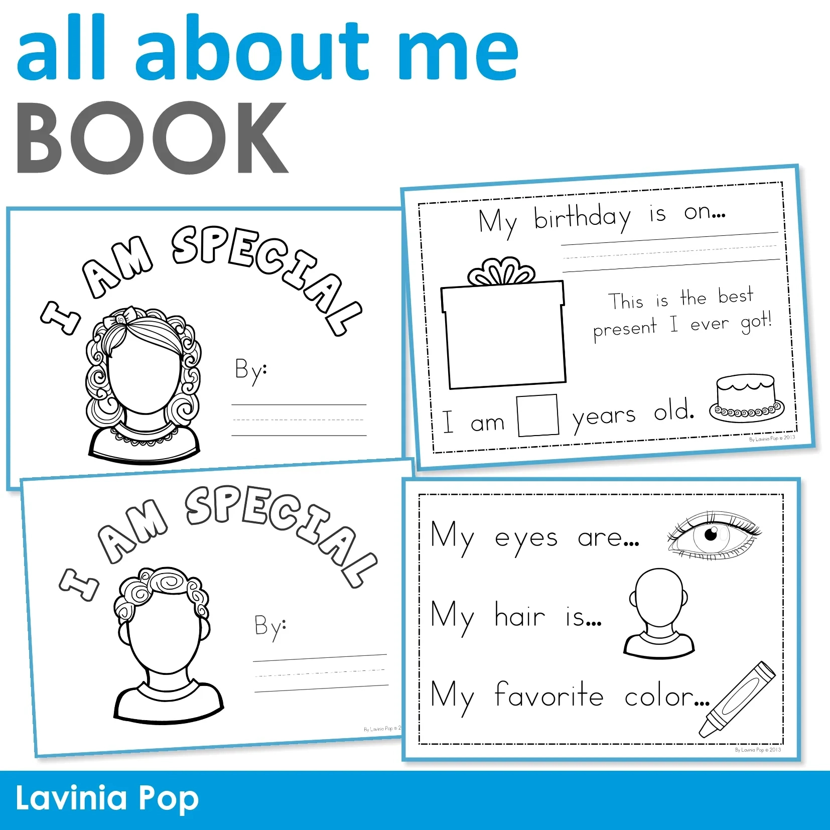 Free All About Me Booklet For Preschool And Kindergarten - In My World throughout All About Me Printable Book