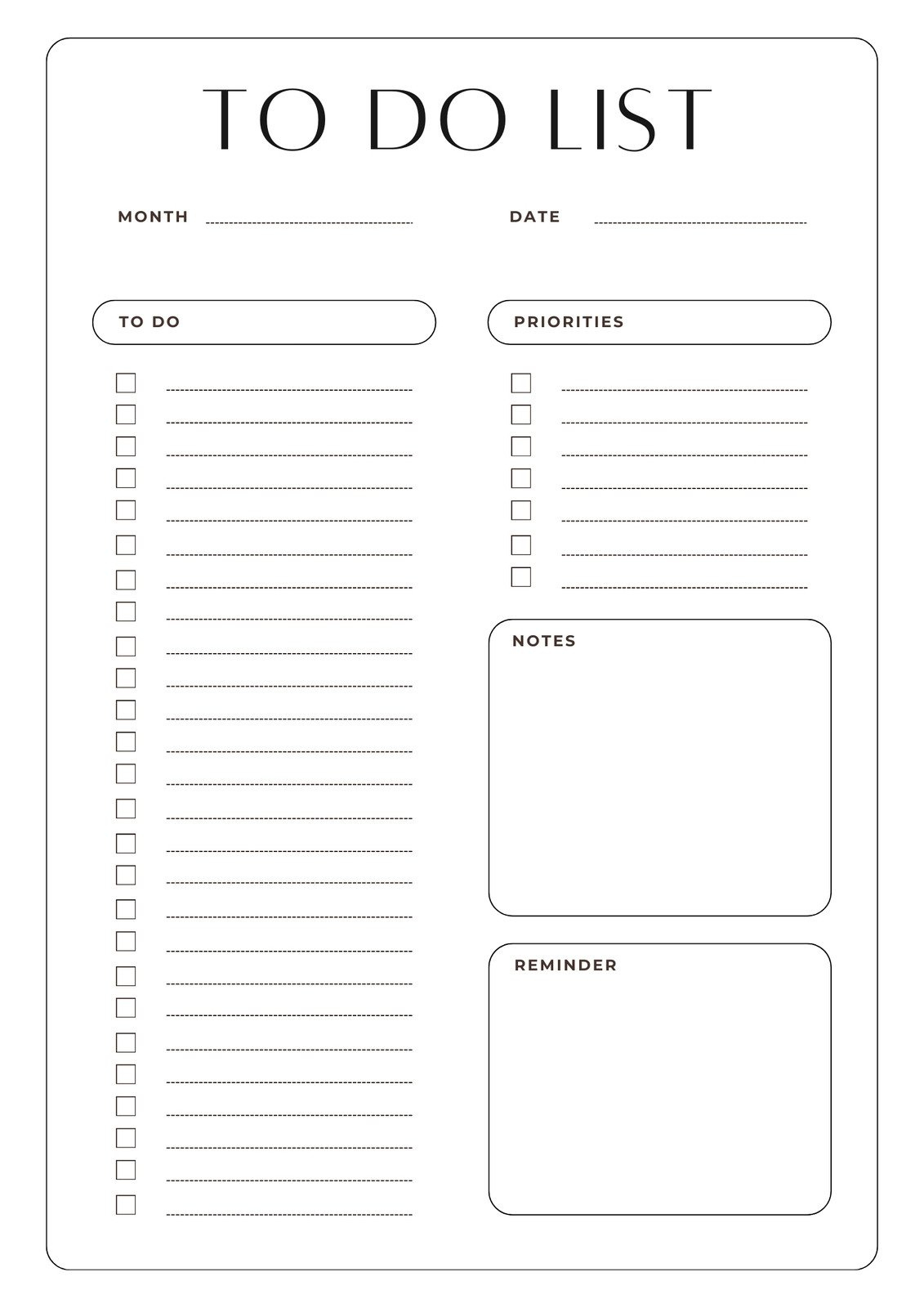 Free And Customizable To Do List Templates regarding Printable Work to Do List Template