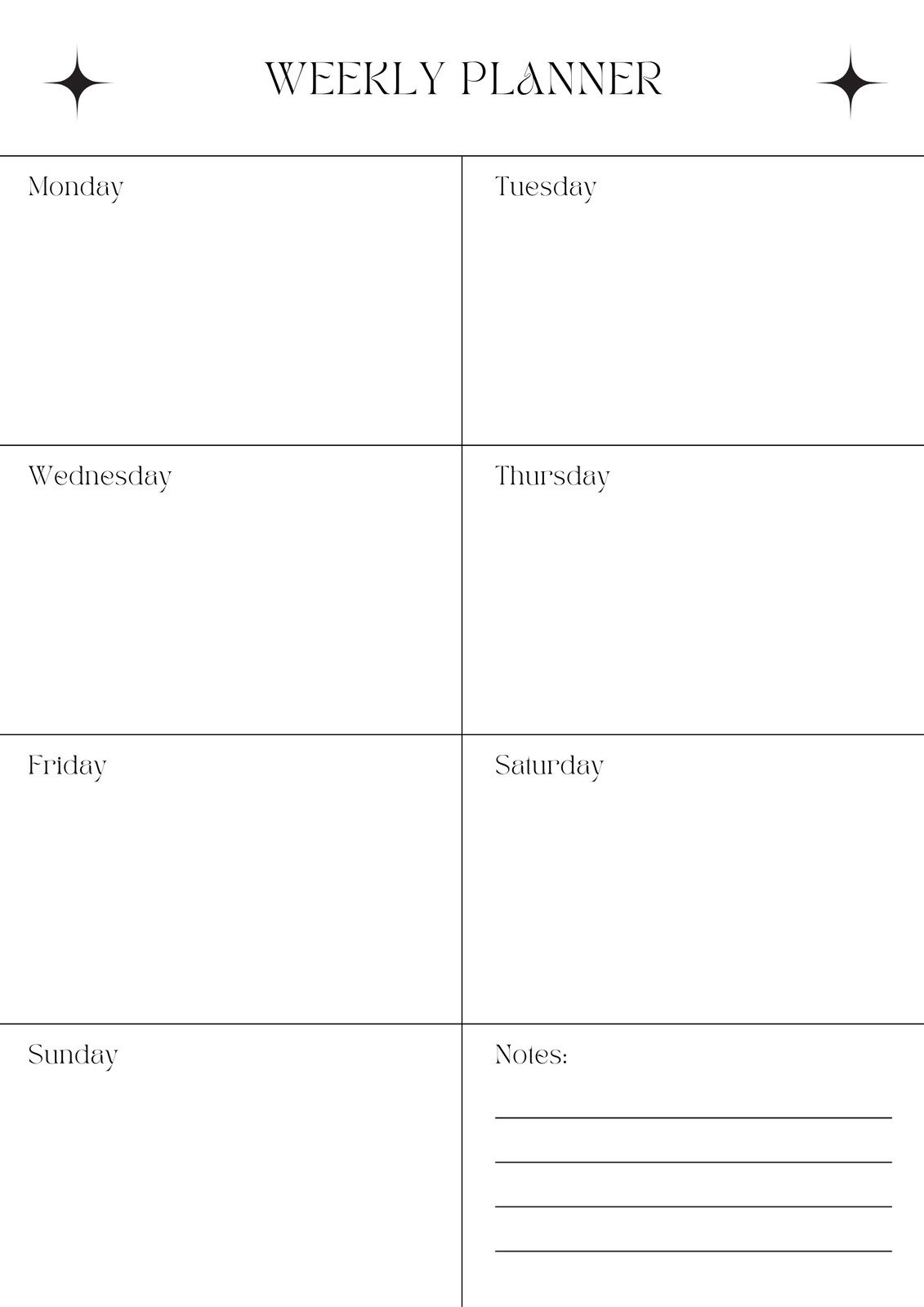 Free And Customizable Weekly Planner Templates | Canva inside Weekly Planner Printable Free Download
