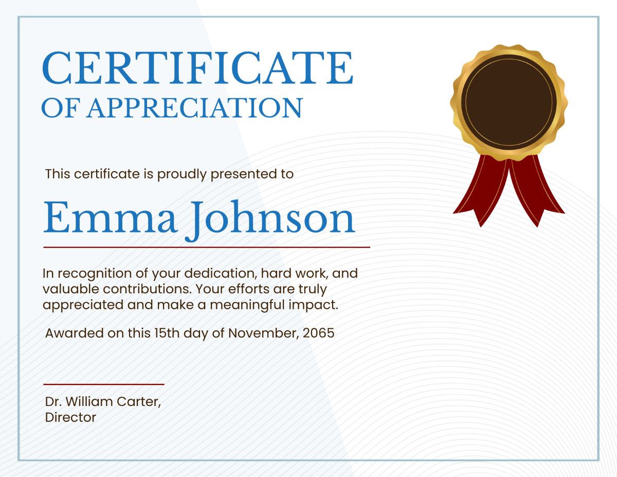 Free Appreciation Certificate Template To Edit Online with regard to Free Printable Certificates of Appreciation