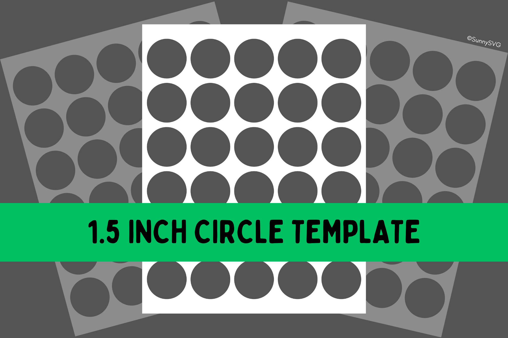Free Circle Templates Printable - 1.5 Inch - Sunny Svg inside 1.5 Inch Circle Template Free Printable