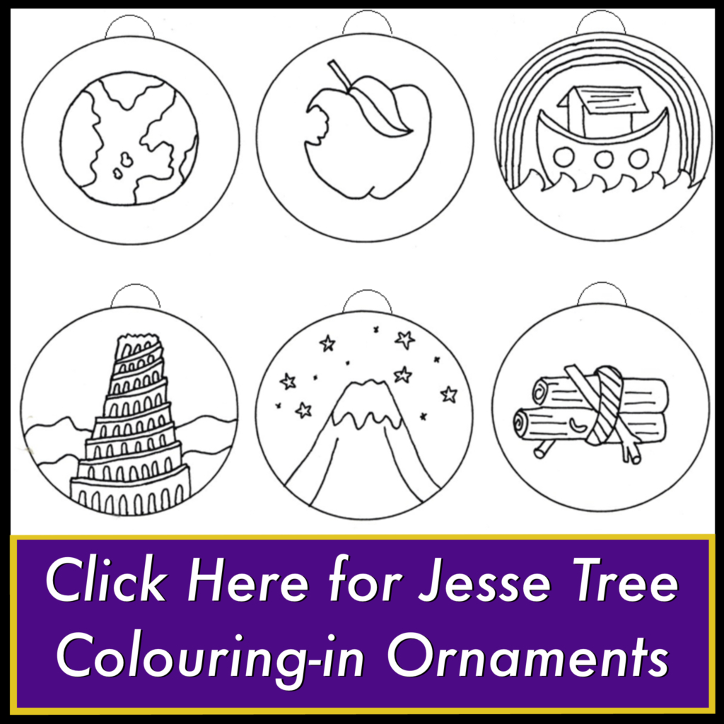 Free Jesse Tree Colouring-In Ornaments Printable | Australian intended for Jesse Tree Ornaments Free Printable
