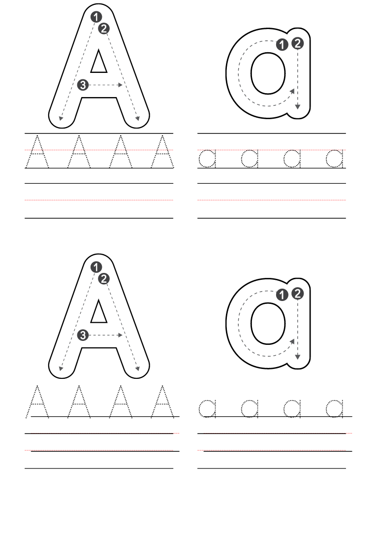 Free Kindergarten Letter A Worksheets Printable Pdf pertaining to Letter a Worksheets Free Printables
