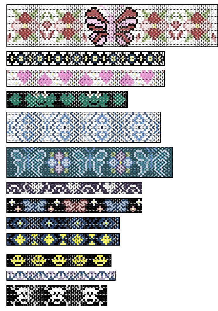 Free Loom Patterns - Sewing Pattern Library inside Printable Free Bead Loom Patterns
