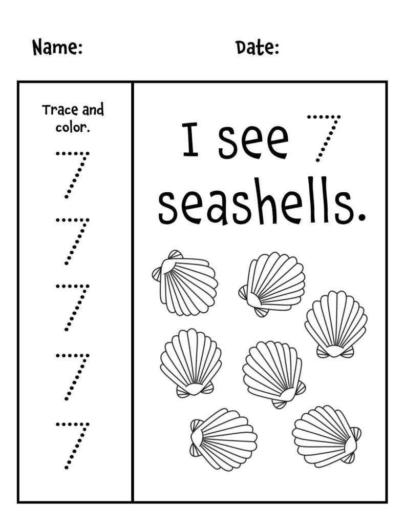 Free Number 7 Worksheets For Preschool ⋆ The Hollydog Blog pertaining to Free Printable Number 7 Worksheets For Preschool