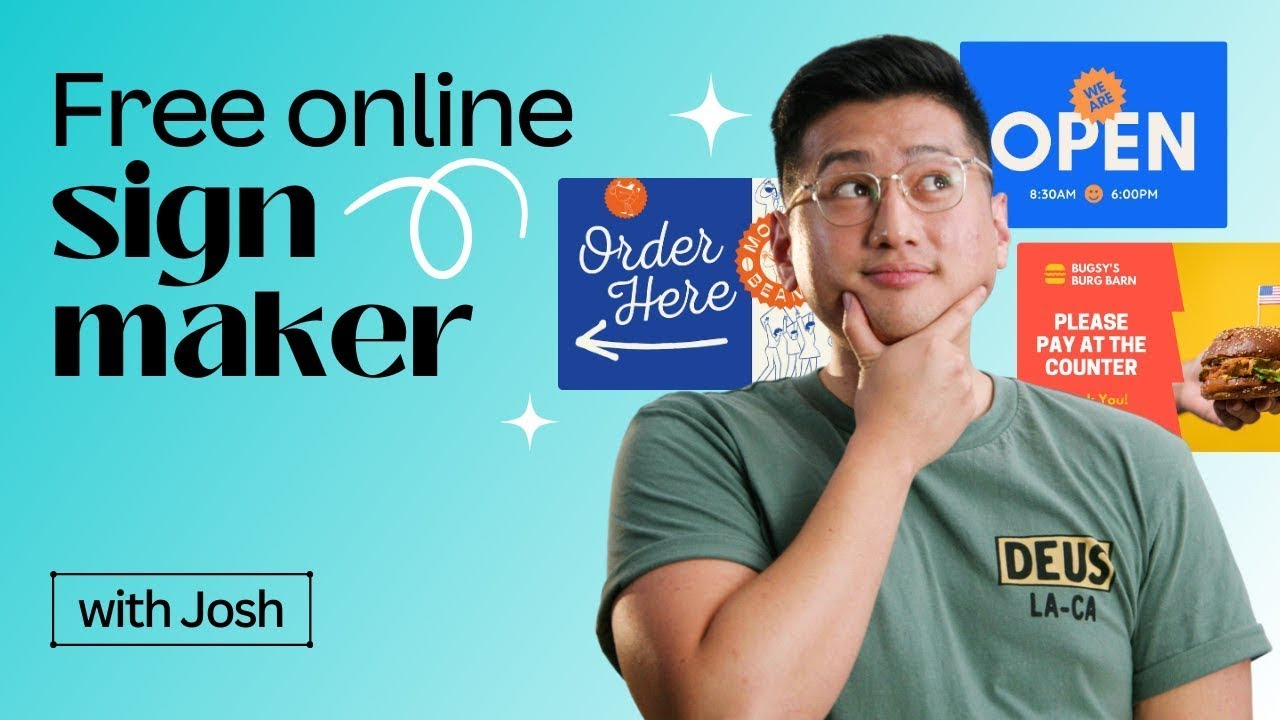 Free Online Sign Maker: Custom Signage & Sign Creator | Canva intended for Free Online Sign Maker Printable