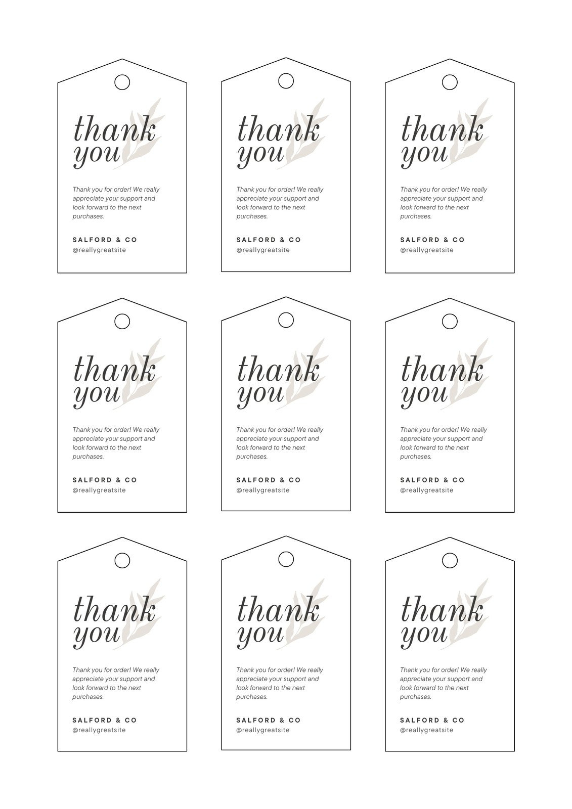 Free, Printable And Customizable Gift Tag Templates | Canva within Printable Name Tags For Presents