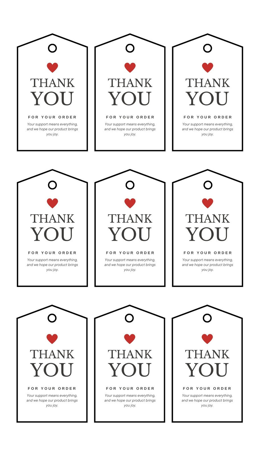 Free, Printable And Customizable Gift Tag Templates | Canva within Printable Name Tags For Presents