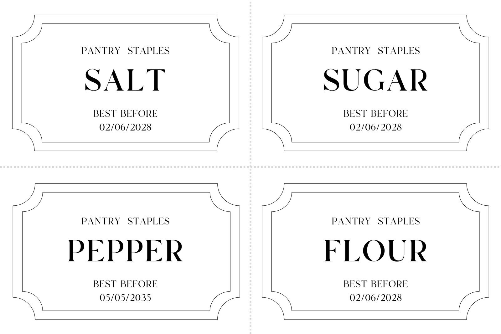 Free Printable And Customizable Kitchen Label Templates | Canva with regard to Free Printable Food Label Templates For Word